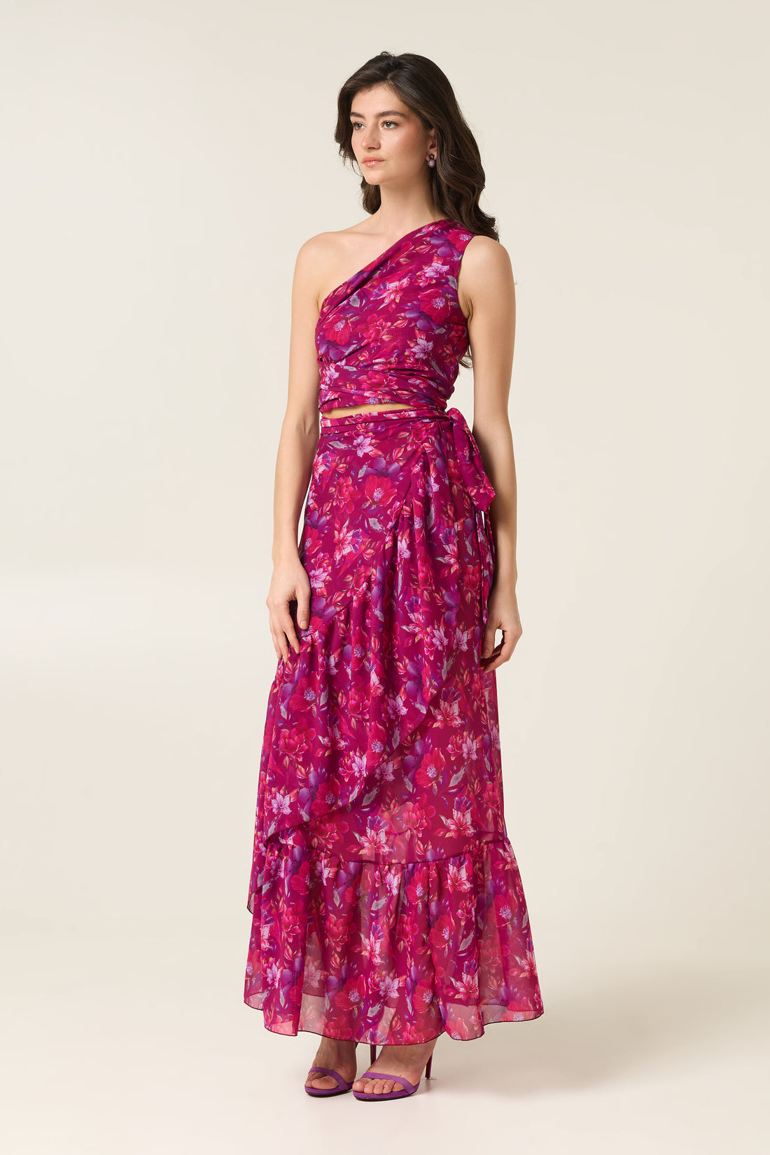 AMANDA MAXI WRAP SKIRT