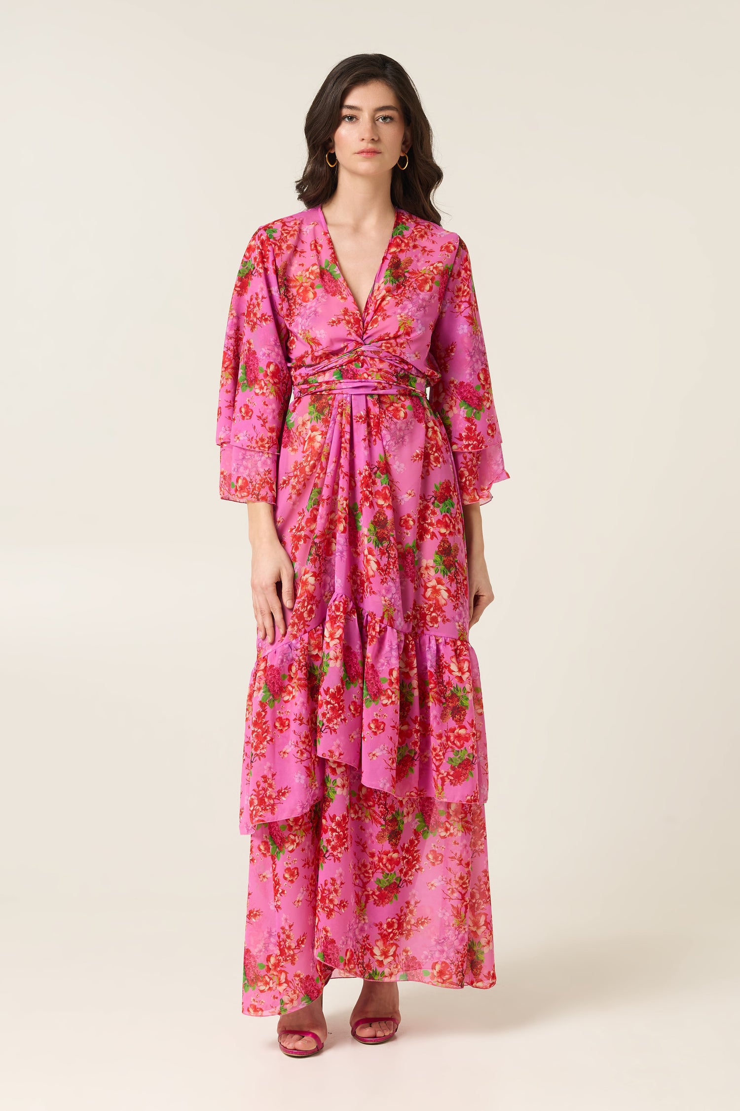 CAMELIA POLYMORPHIC KIMONO DRESS