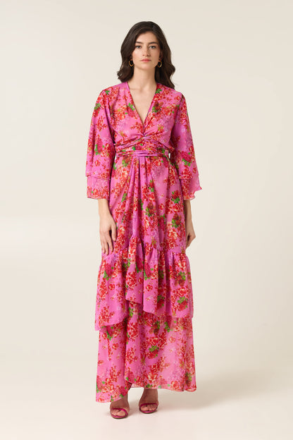 CAMELIA POLYMORPHIC KIMONO DRESS