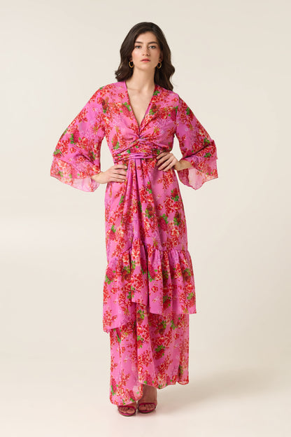 CAMELIA POLYMORPHIC KIMONO DRESS