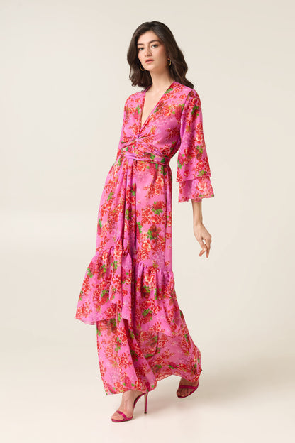 CAMELIA POLYMORPHIC KIMONO DRESS