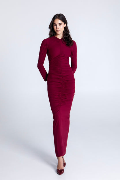 MERLOT NIGHTS DRESS
