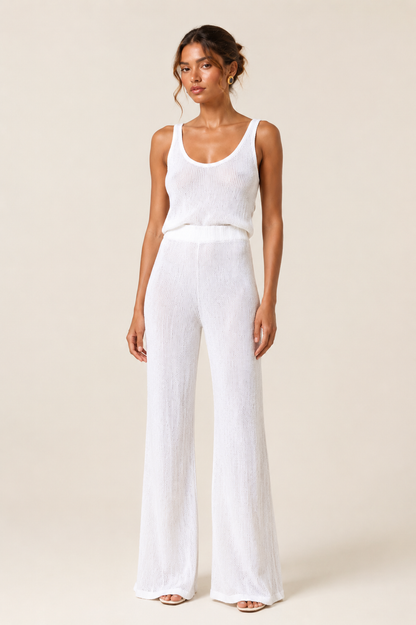 CLOUD DANCER COTTON PANTS