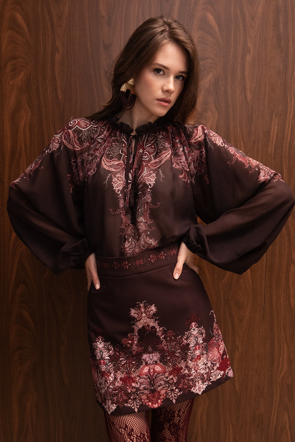 BOHEMIA PAISLEY MINI SKIRT