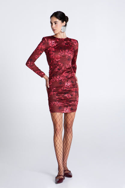 AMAROSE MINI SUPER JERSEY DRESS