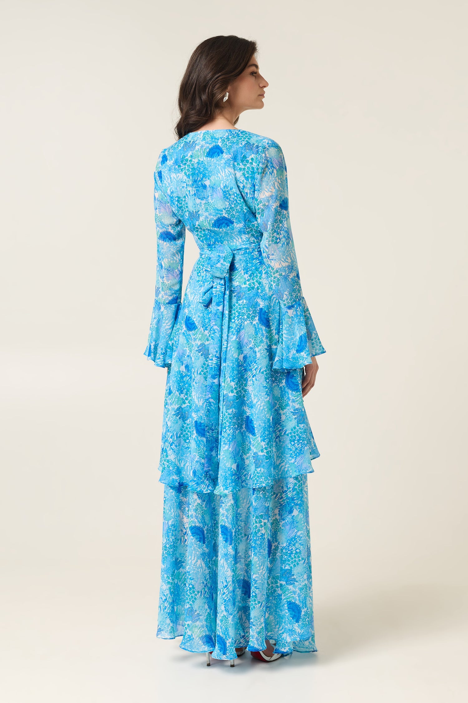 LAGUNA MAXI DRESS WITH RUFFLES