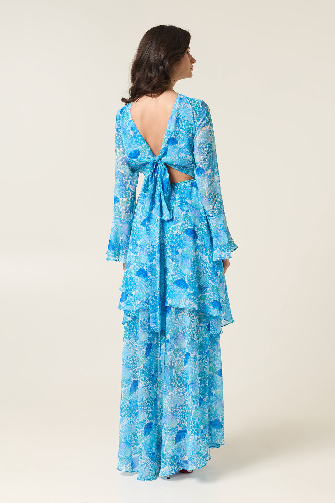 LAGUNA MAXI DRESS WITH RUFFLES