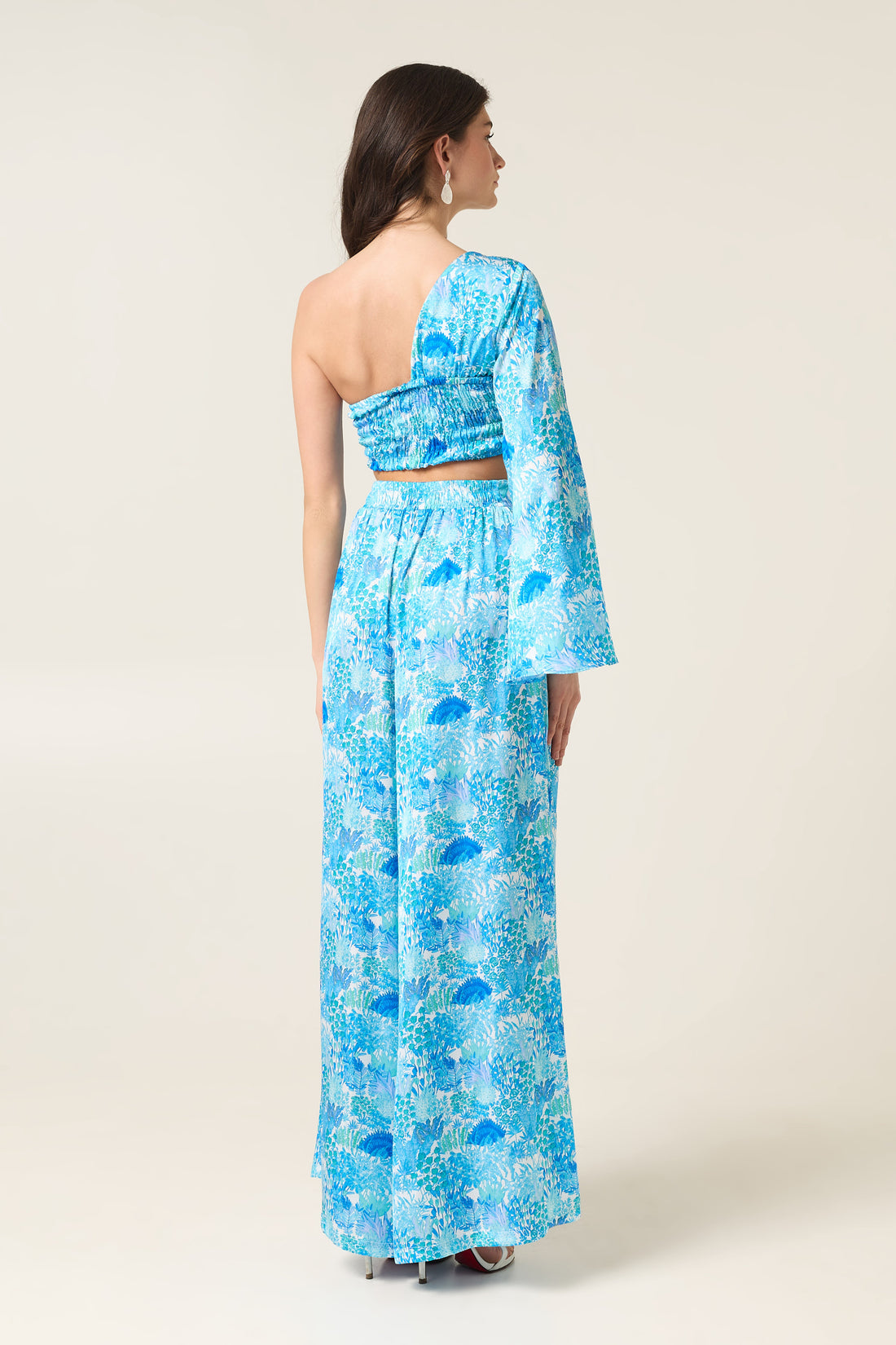 LAGUNA ONE SHOULDER SATIN TOP