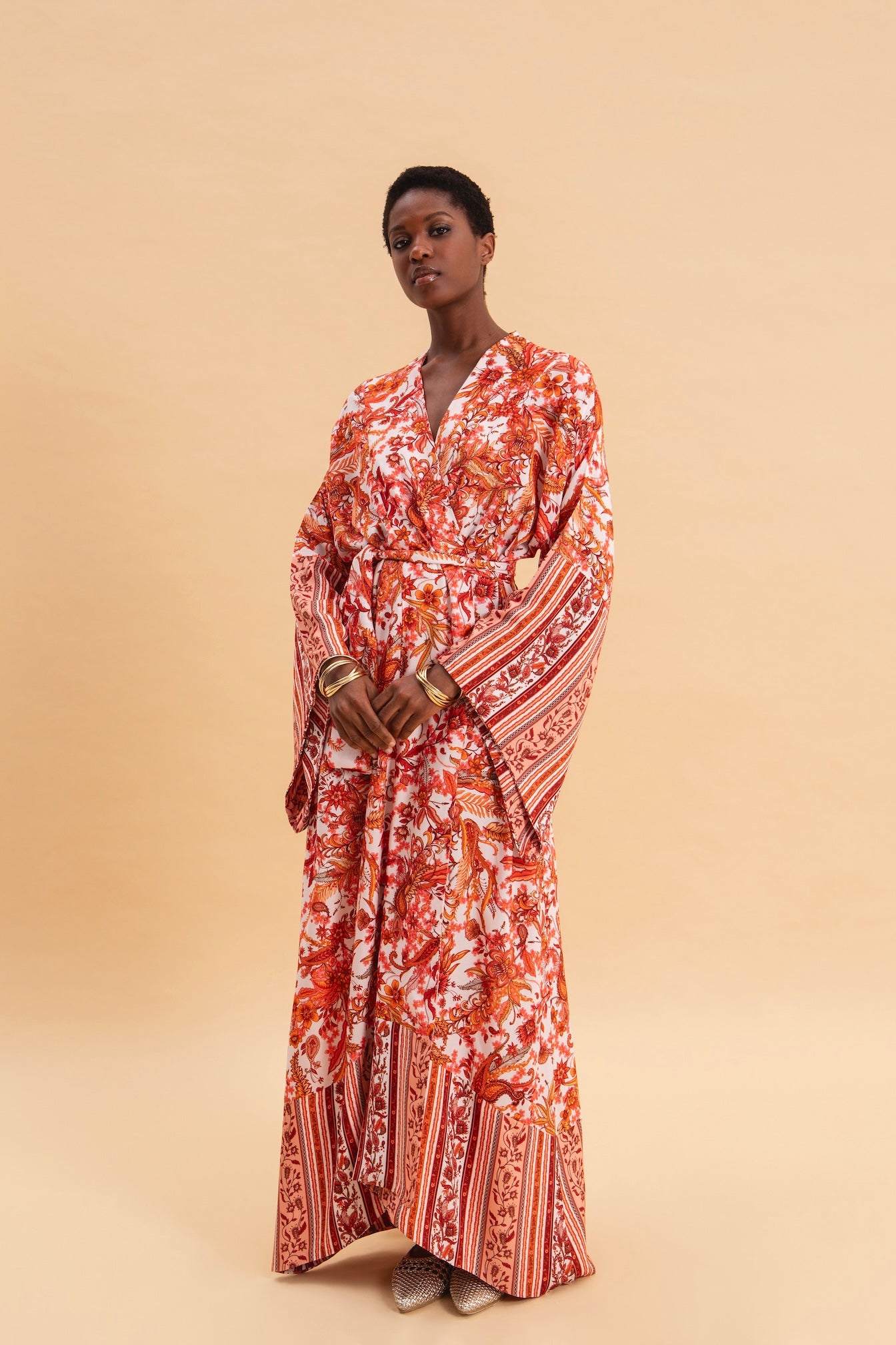 RUSTIC ROMANCE 100% VISCOSE KIMONO