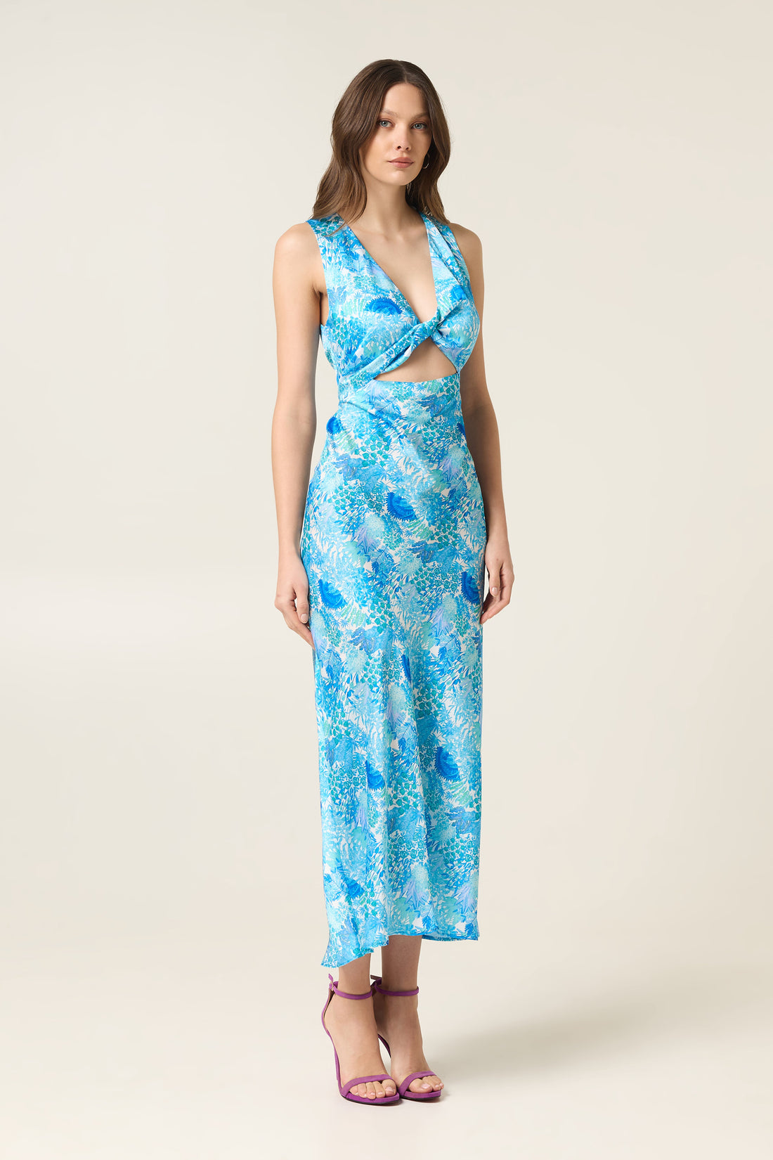 LAGUNA MIDI SATIN DRESS
