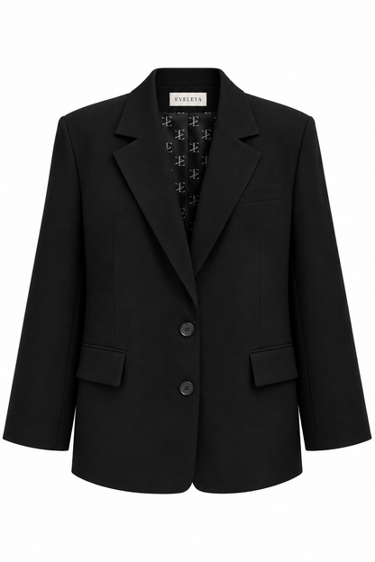 BLACK OVERSIZED TAILORED BLAZER