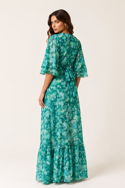 BOTANICAL WRAP TOP