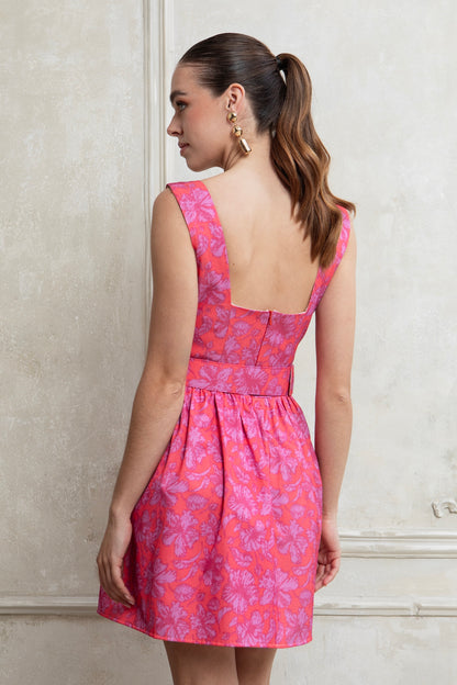 FRAGOLA MINI DRESS WITH BELT