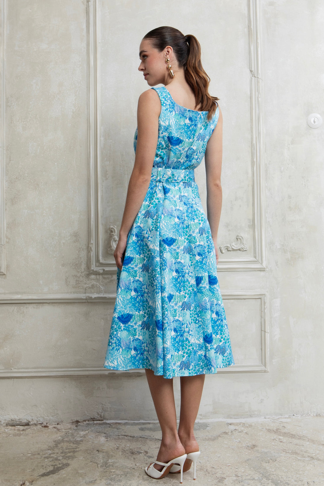 LAGUNA MIDI DRESS WITH BELT