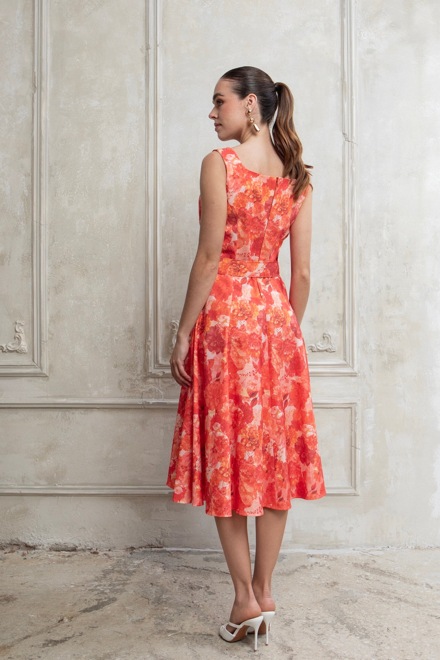 LUMA MIDI DRESS WITH BELT