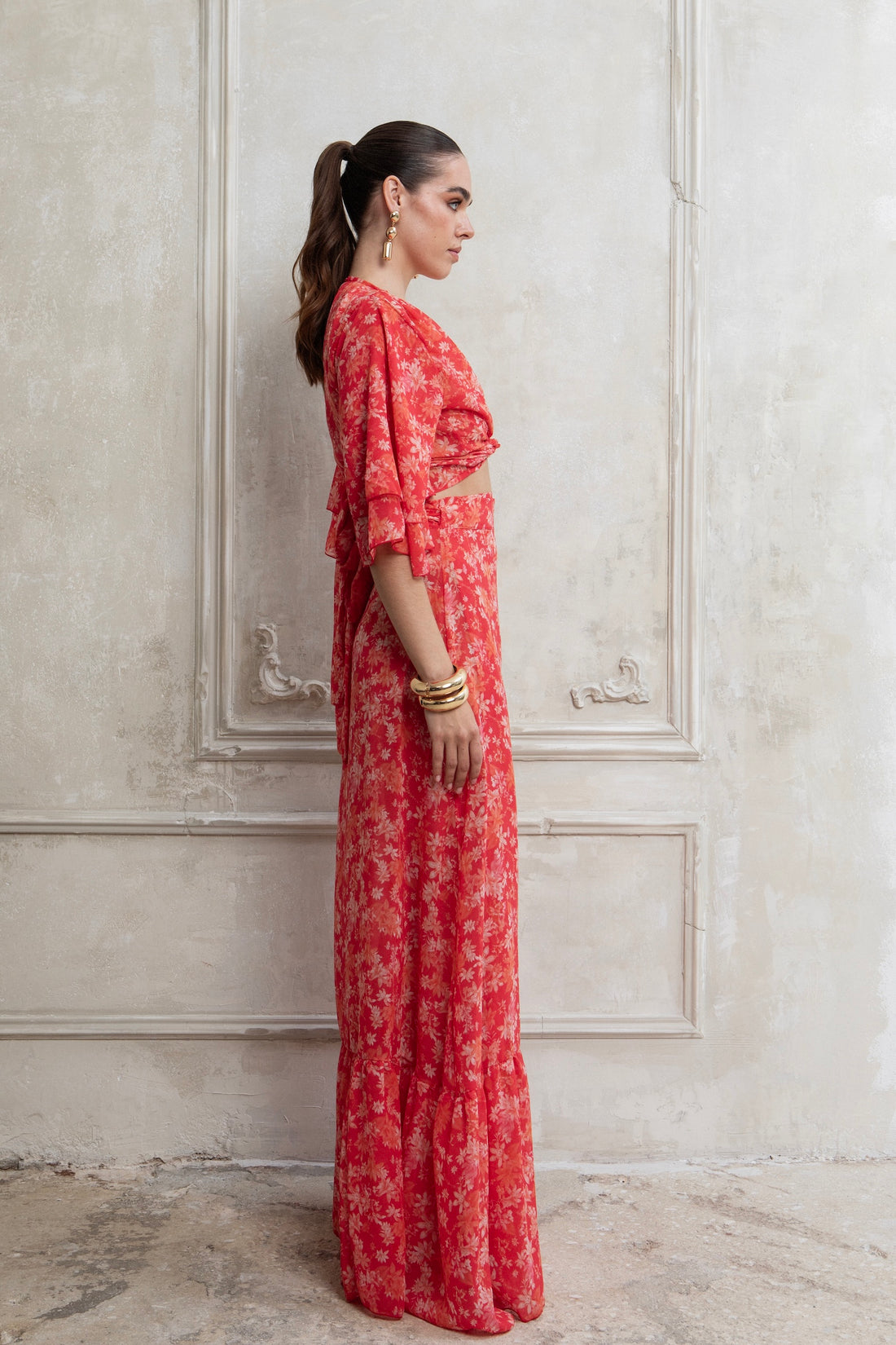 CORALIA MAXI POLYMORPHIC WRAP SKIRT