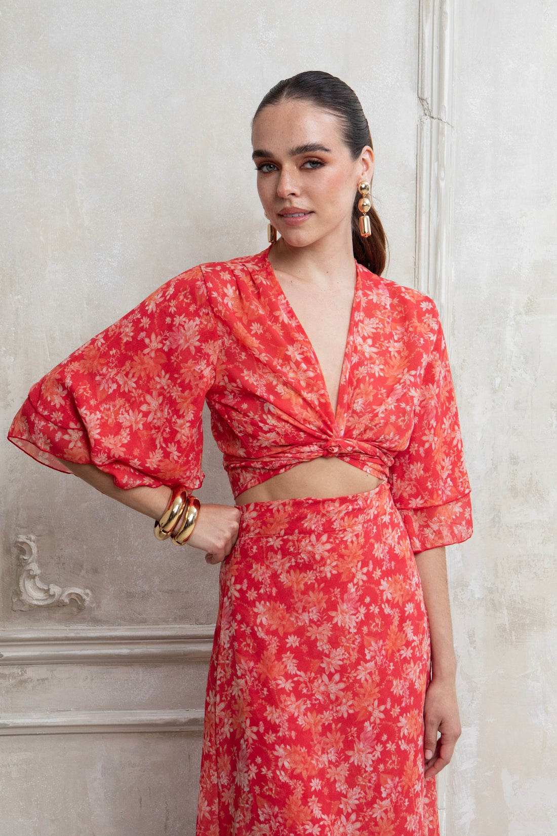 CORALIA WRAP TOP
