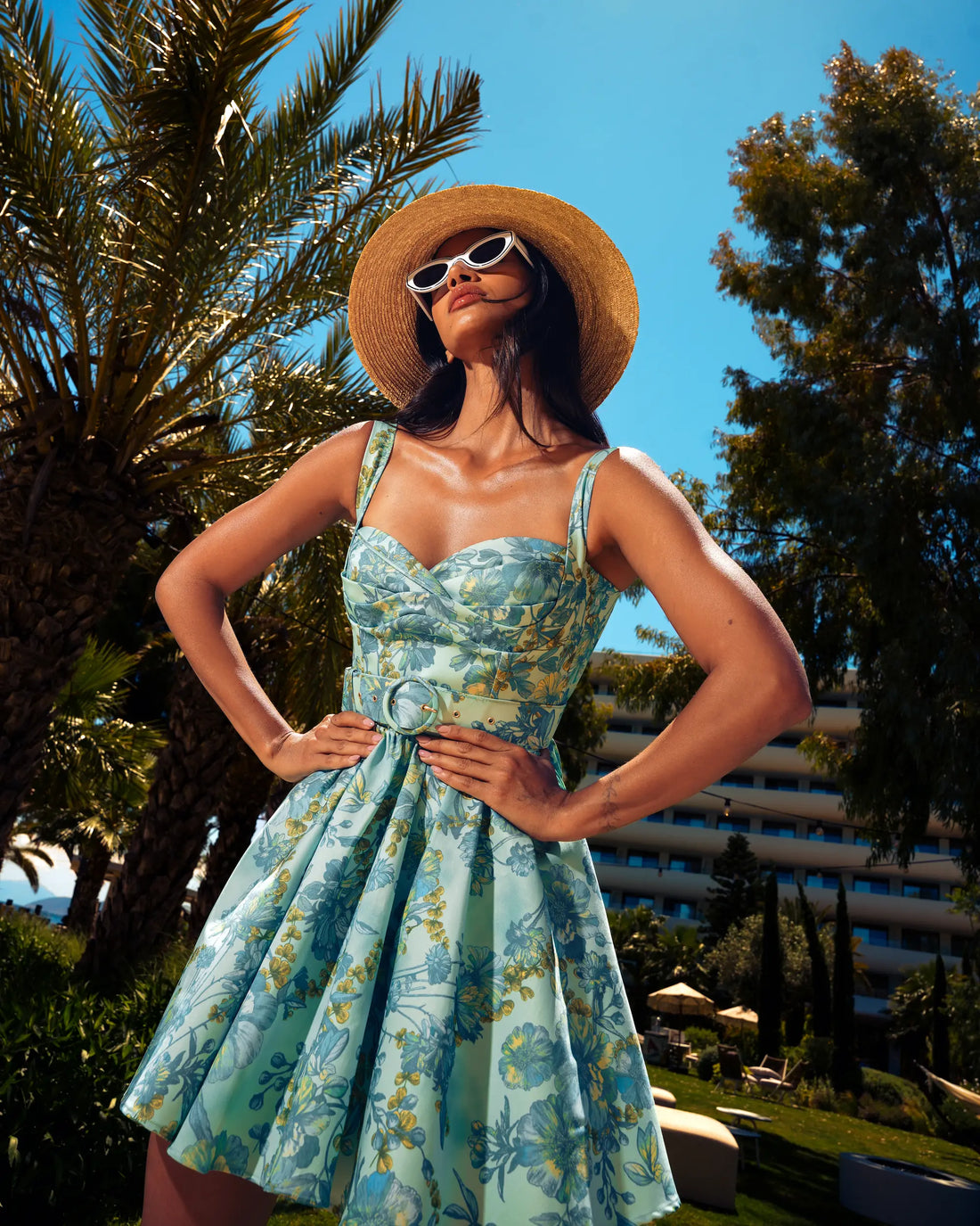 BOTANICAL BREEZE MINI 100% COTTON DRESS