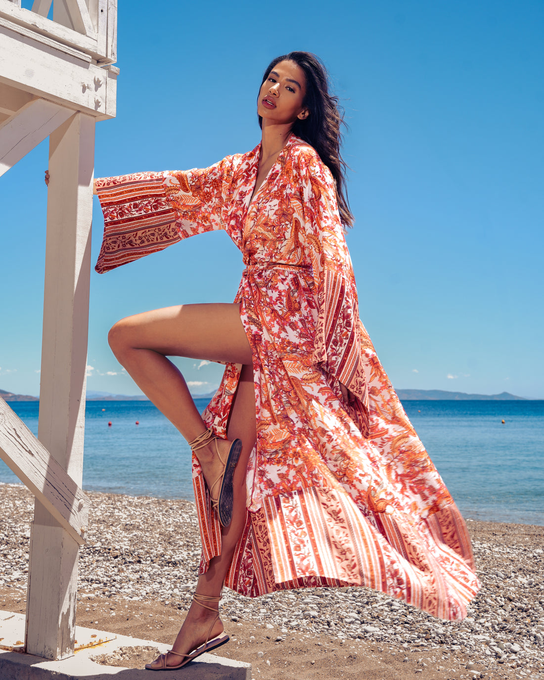 RUSTIC ROMANCE 100% VISCOSE KIMONO