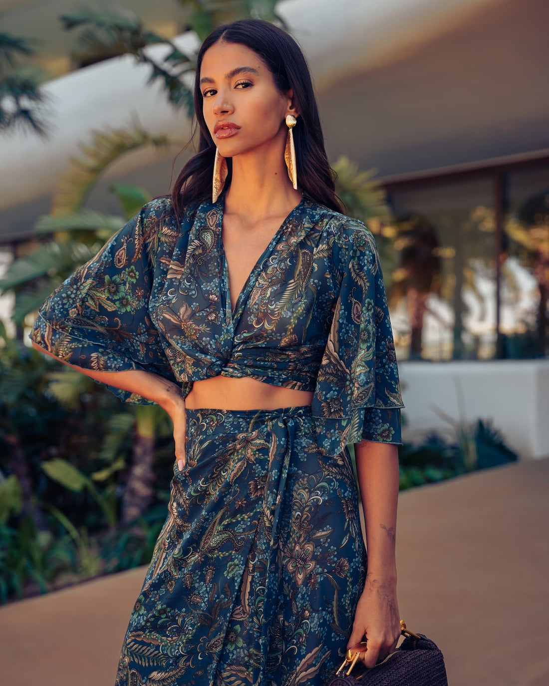 MYSTIC FOREST WRAP TOP