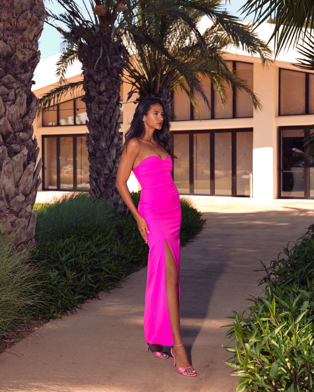 MAGENTA MUSE MAXI DRESS