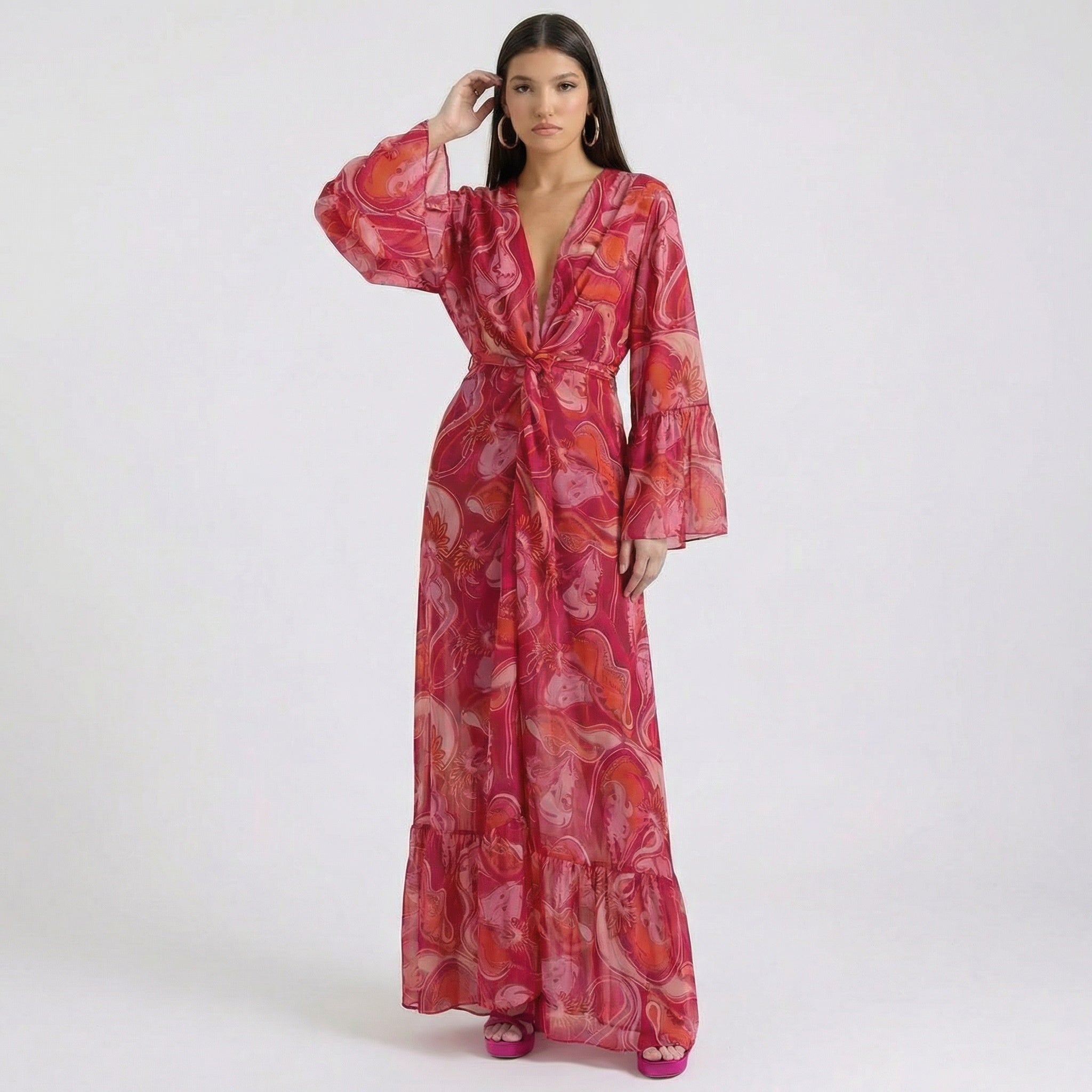 BELLADONNA POLYMORPHIC KIMONO DRESS