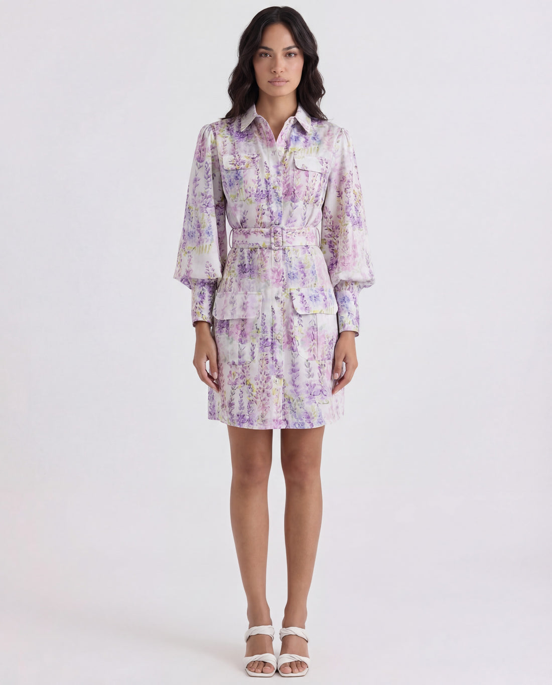 BIANCA MINI LINEN DRESS WITH BELT