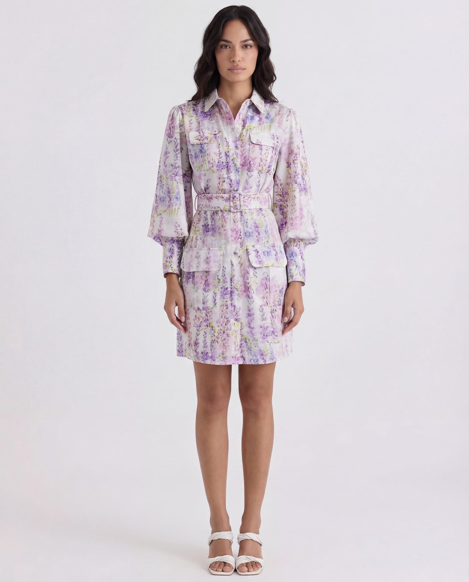 BIANCA MINI LINEN DRESS WITH BELT
