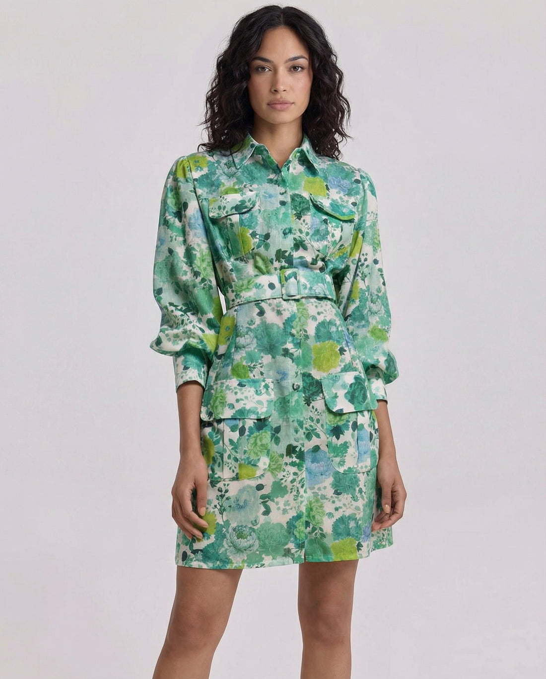 LUISA MINI LINEN DRESS