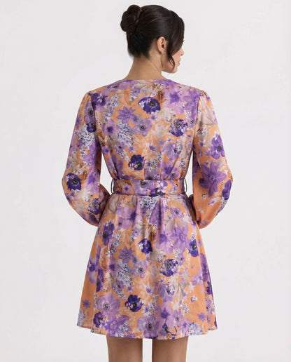 AZALEA MINI LINEN DRESS WITH BELT