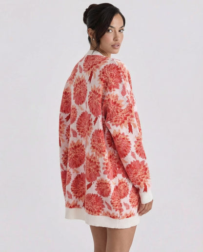 CECILIA KNITTED JACQUARD CARDIGAN