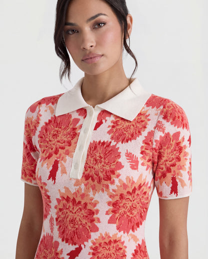 CECILIA MINI KNITTED JACQUARD DRESS
