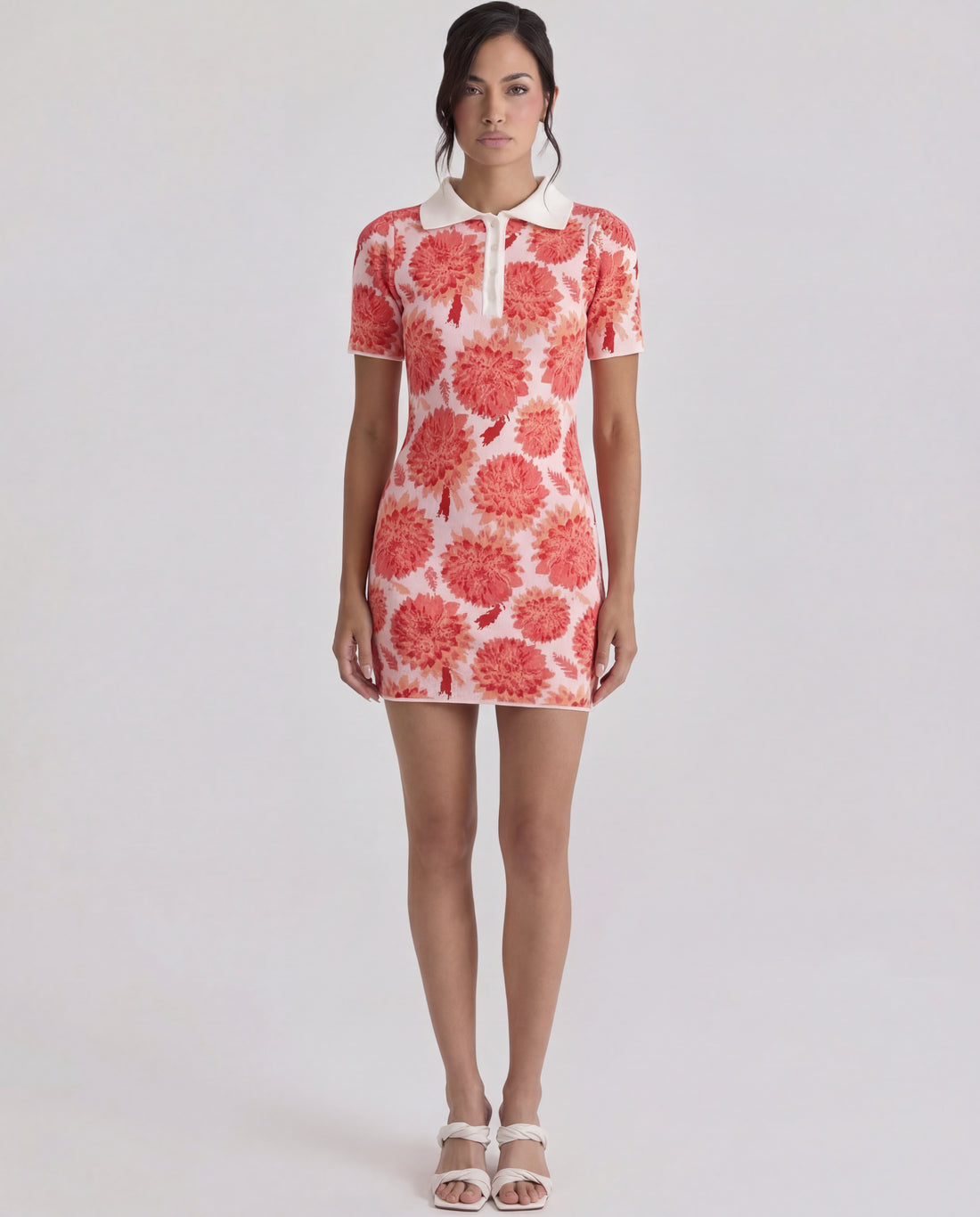 CECILIA MINI KNITTED JACQUARD DRESS